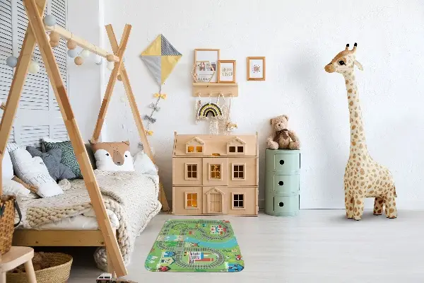 Kilimas Miestas su bėgiais