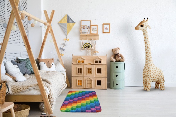 Kilimas Spalvotos LEGO kaladėlės