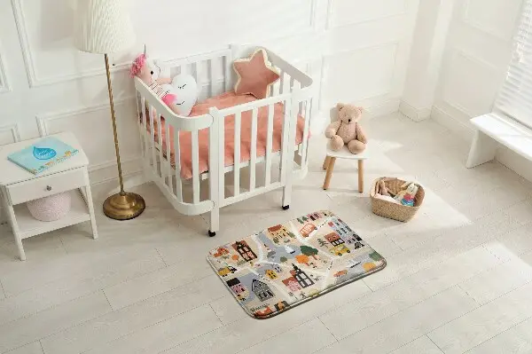 Modernus kilimas Miestas su gatvėmis ir pastatais