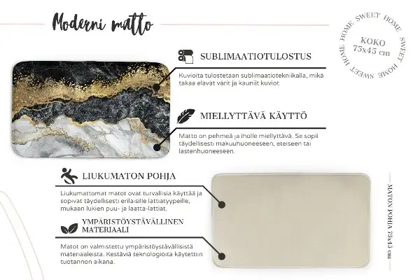 Modernus kilimas Geometriniai pilki gradientai