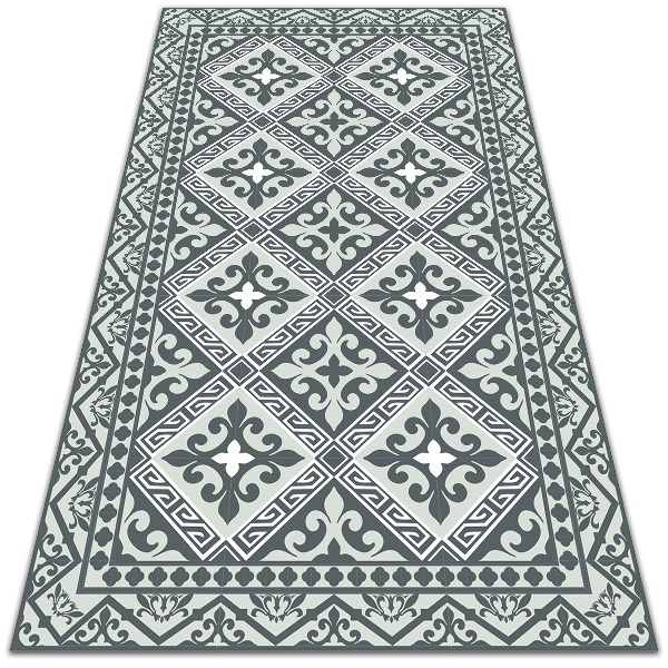 Vinilinis kilimas Geometrinis gėlių raštas