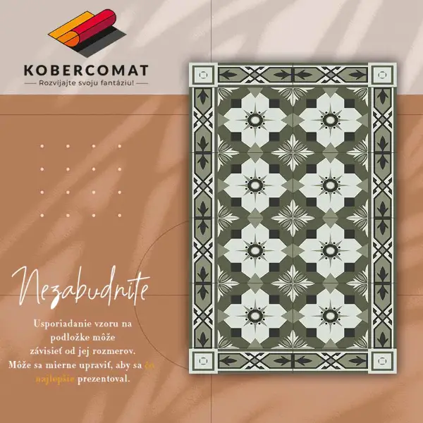 Vinilinis kilimas Plytelių geometrinis raštas
