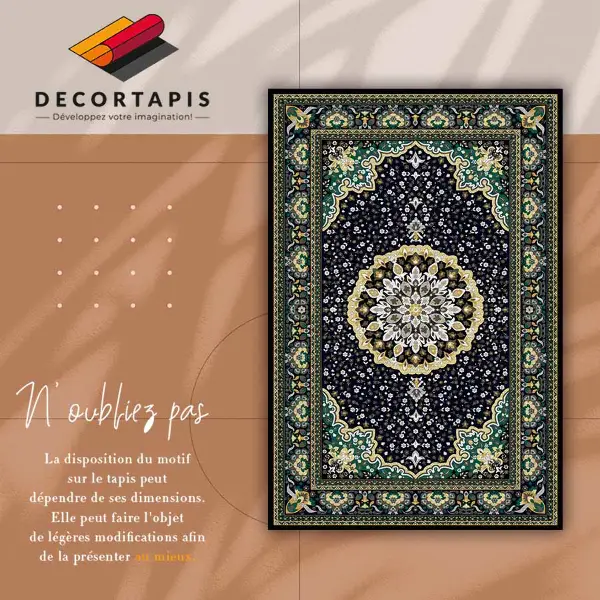 Vinilinis kilimas Auksinė mandala