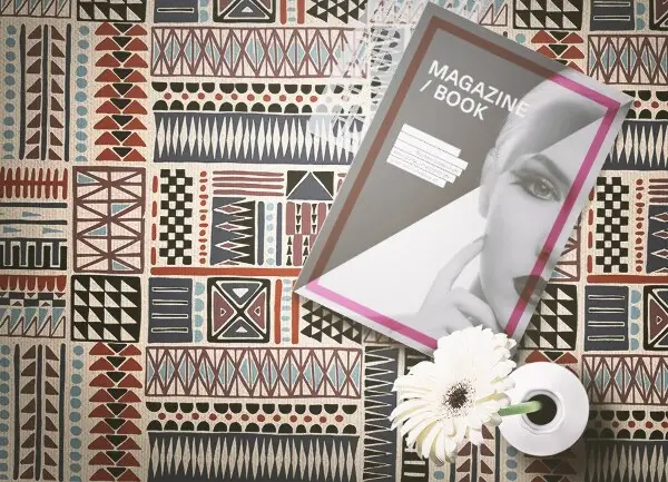 Vinilinis kilimas Indijos raštai