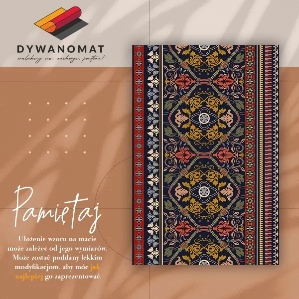 Vinilinis kilimas Gėlių boho raštas