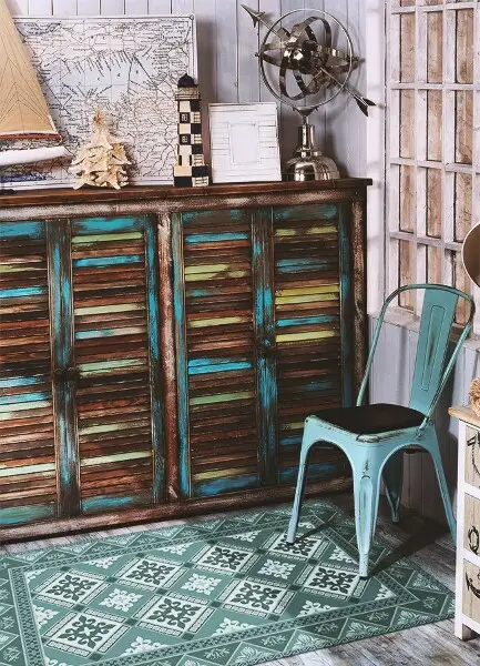 Vinilinis kilimas Geometrija ir ornamentai