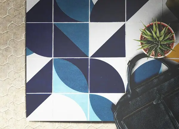 Vinilo kilimas Geometrinės formos