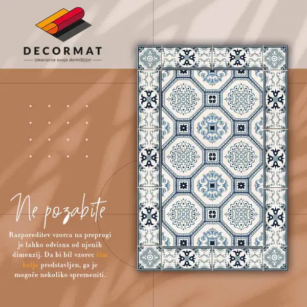 Vinilo kilimas Geometrinės formos