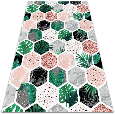 Vinilo kilimėlis Tropiniai šešiakampiai