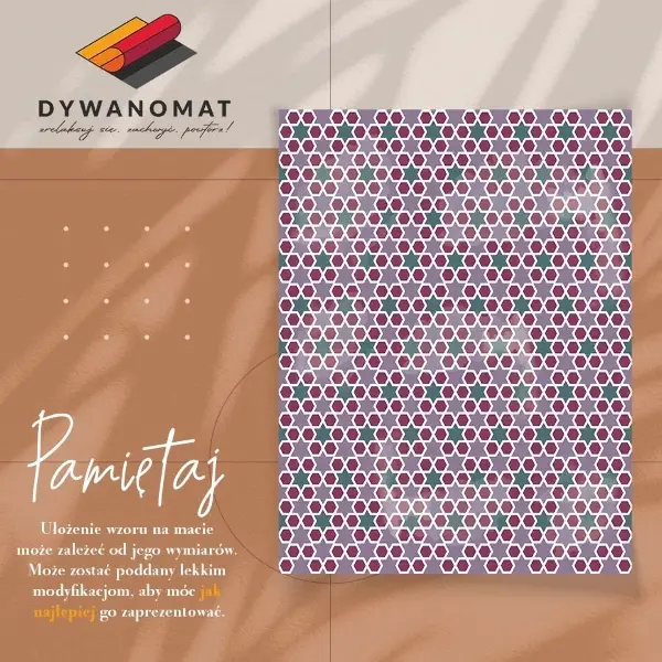 Vinilinis kilimas Geometrinės žvaigždės