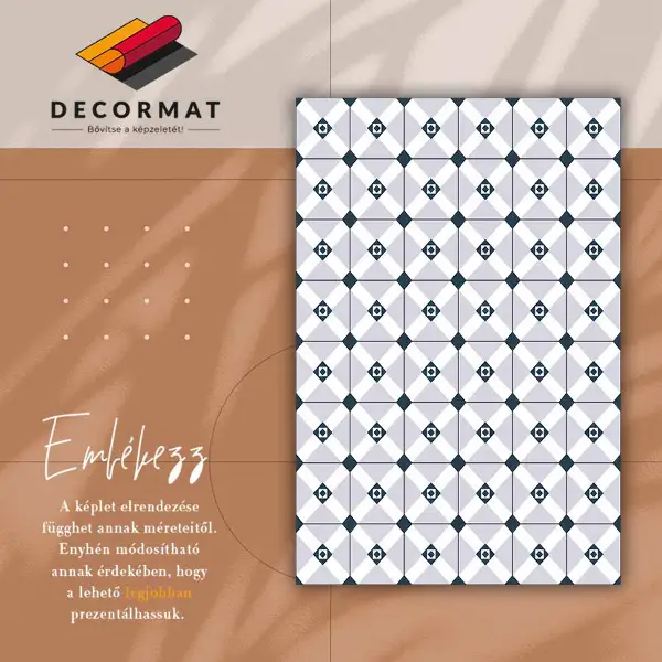 Vinilo kilimas Geometriniai rombai