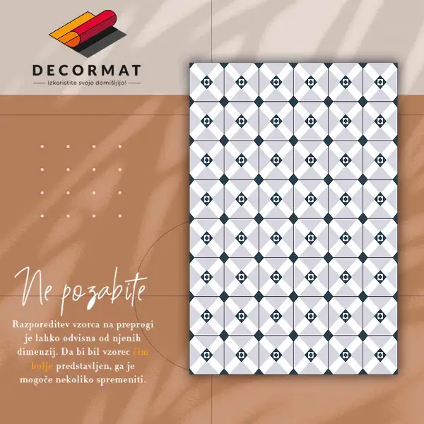 Vinilo kilimas Geometriniai rombai