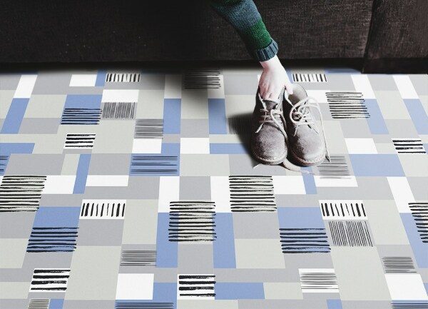 Vinilo kilimas Geometriniai stačiakampiai