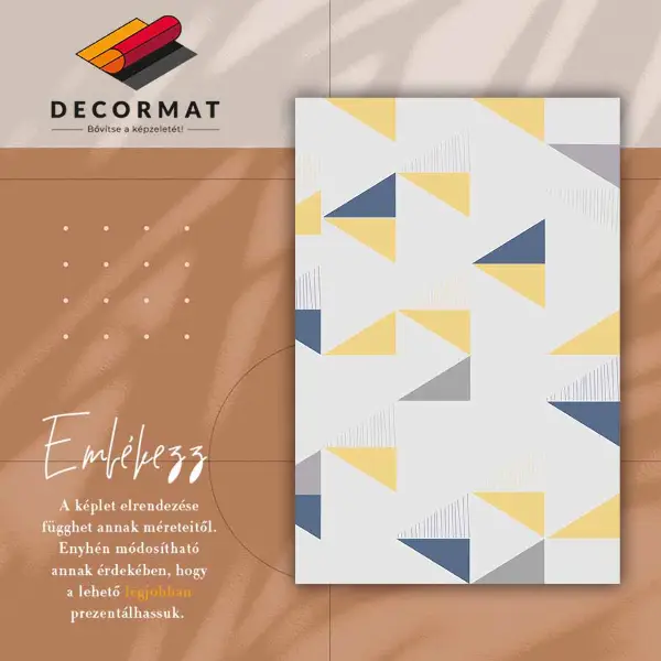 Vinilo kilimas Geometriniai trikampiai