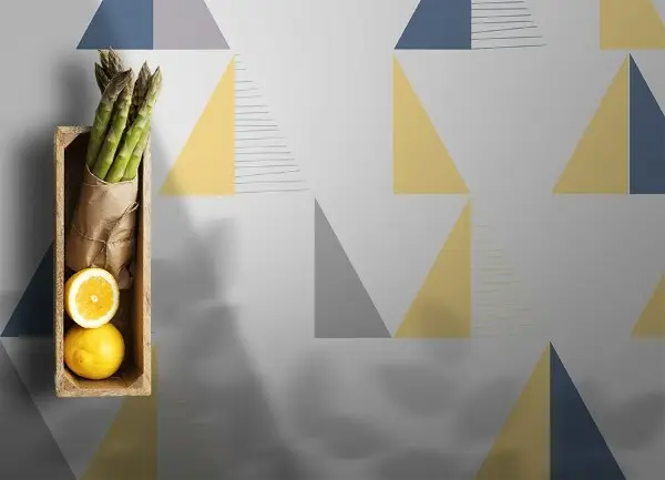 Vinilo kilimas Geometriniai trikampiai