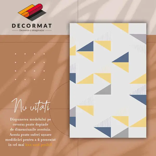 Vinilo kilimas Geometriniai trikampiai