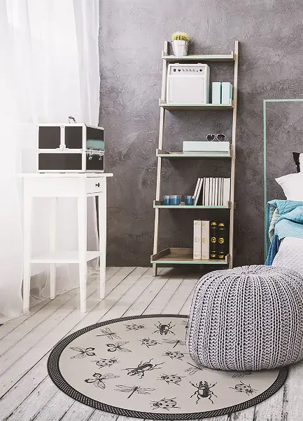 Apvalus PVC grindų kilimėlis įvairių vabzdžių