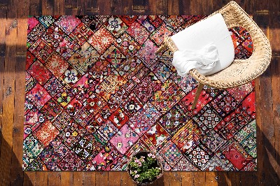 Terasos kilimas Patchwork mozaika