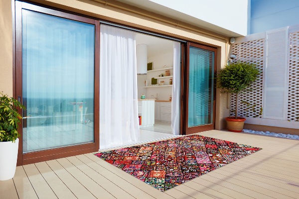 Terasos kilimas Patchwork mozaika