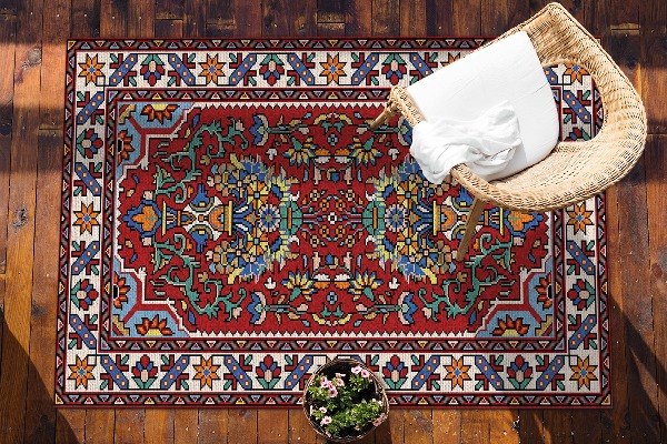 Kilimas lauko terasai Senasis persų stilius