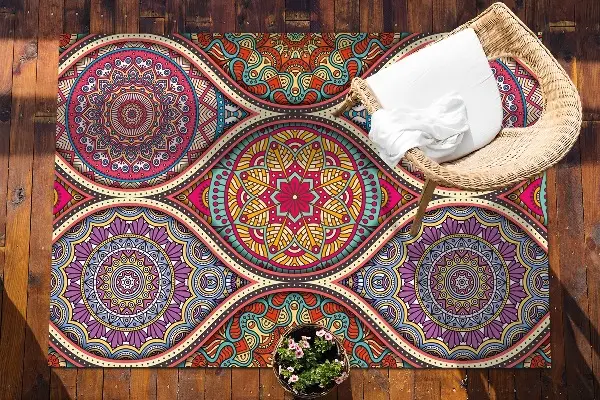 Kilimas terasai Spalvinga mandala
