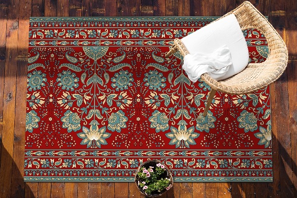 Terasos kilimas Paisley gėlės
