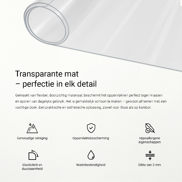 Minkštas stiklas skaidrus