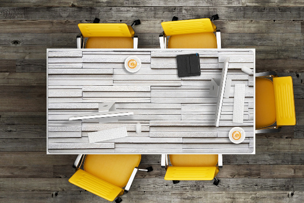 Darbo stalo patiesalas Baltos lentos