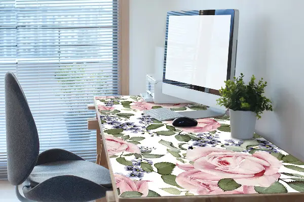 Darbo stalo patiesalas Akvarelinės rožės