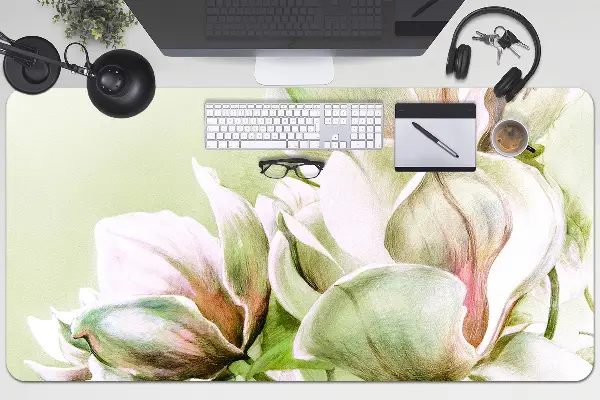 Patiesalas ant darbo stalo Magnolijos žiedai