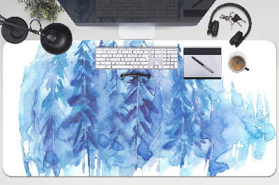 Darbo stalo patiesalas Akvarelės žiemos miškas