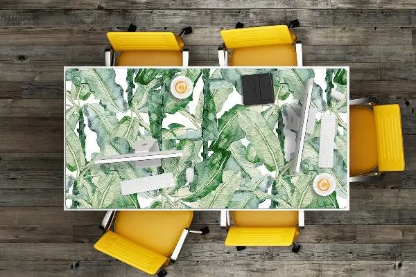 Darbo stalo patiesalas Bananų lapai