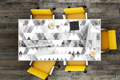 Stalo kilimėlis Pilkų trikampių raštas