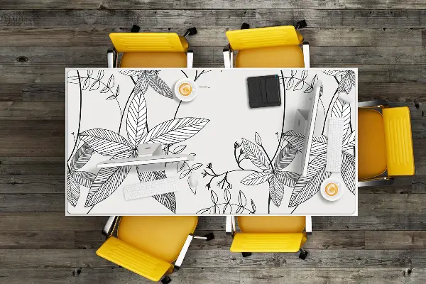 Stalo kilimėlis Doodle gėlės