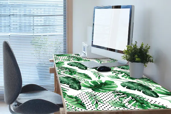 Patiesalas ant stalo Taškai ir lapai
