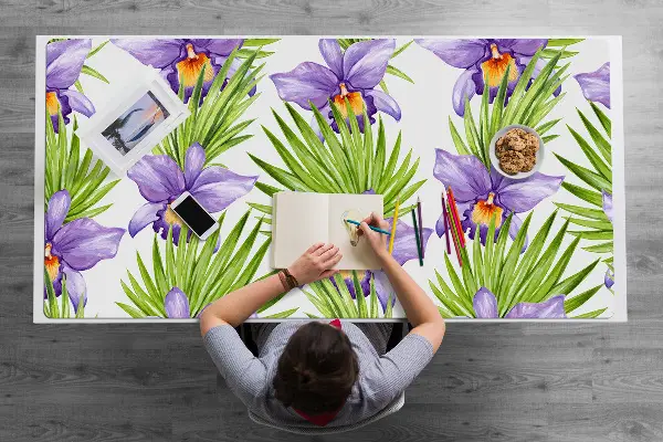 Stalo patiesalas Violetinės gėlės
