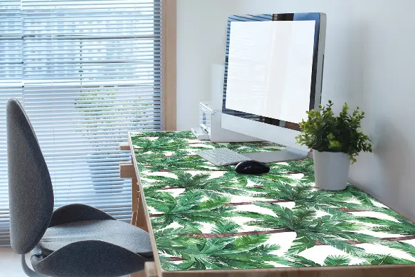 Patiesalas ant darbo stalo Tropinės palmės