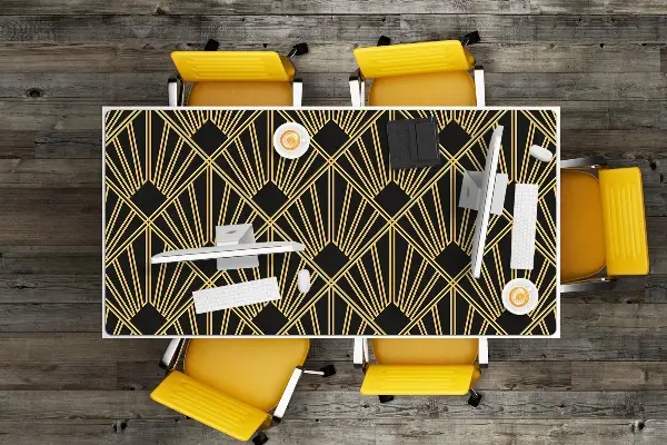 Stalo patiesalas Art deco stilius