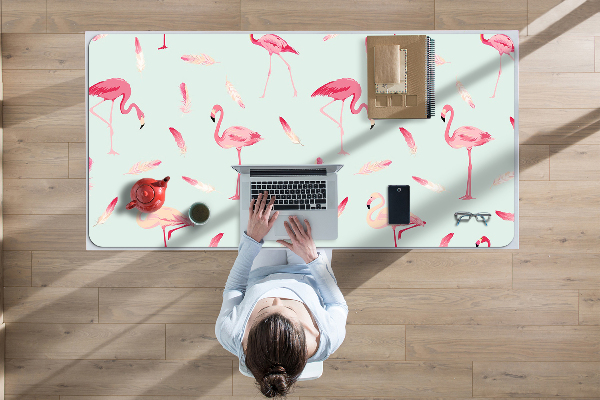 Stalo kilimėlis Flamingos ir plunksnos