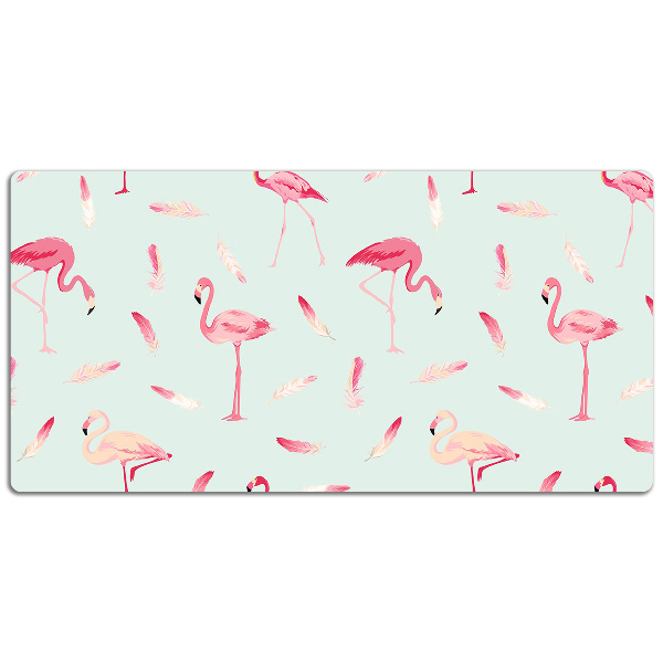 Stalo kilimėlis Flamingos ir plunksnos