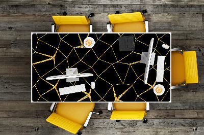 Stalo kilimėlis Auksinė ir juoda mozaika