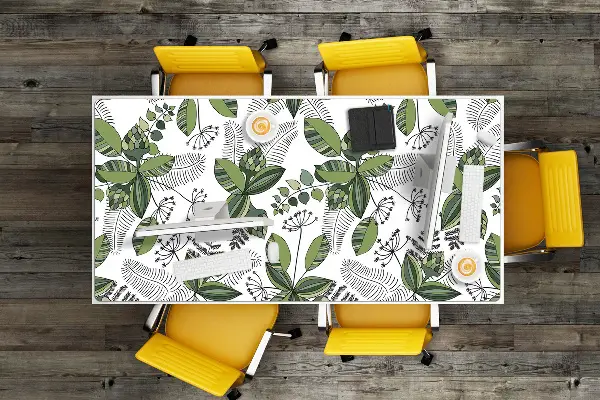 Darbo stalo patiesalas Botaninis raštas