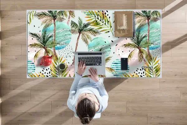 Patiesalas ant darbo stalo Havajų palmės