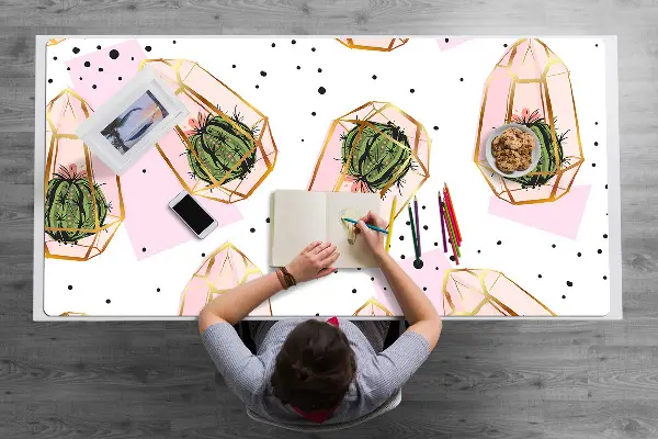 Stalo kilimėlis Geometriniai kaktusai