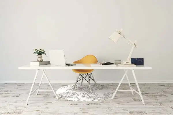 Kilimėlis po kėde Nupieštos rožės