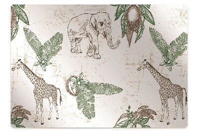 Apsauginis kilimėlis po kėde Žirafos ir drambliai
