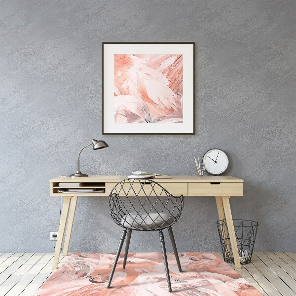 Kėdės kilimėlis Flamingai