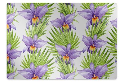 Kilimėlis po kėde Violetinės gėlės