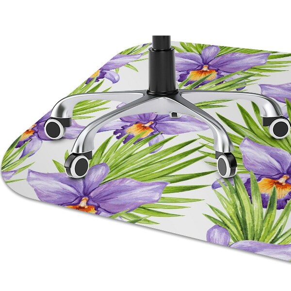 Kilimėlis po kėde Violetinės gėlės
