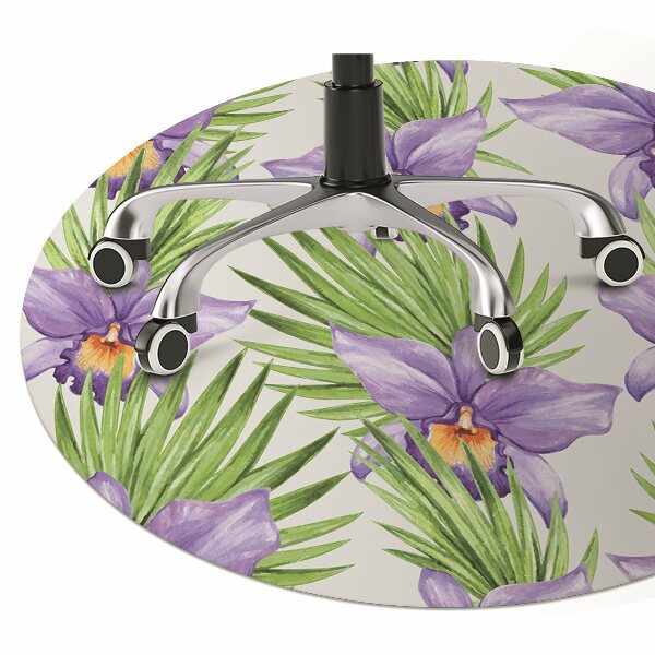 Kilimėlis po kėde Violetinės gėlės